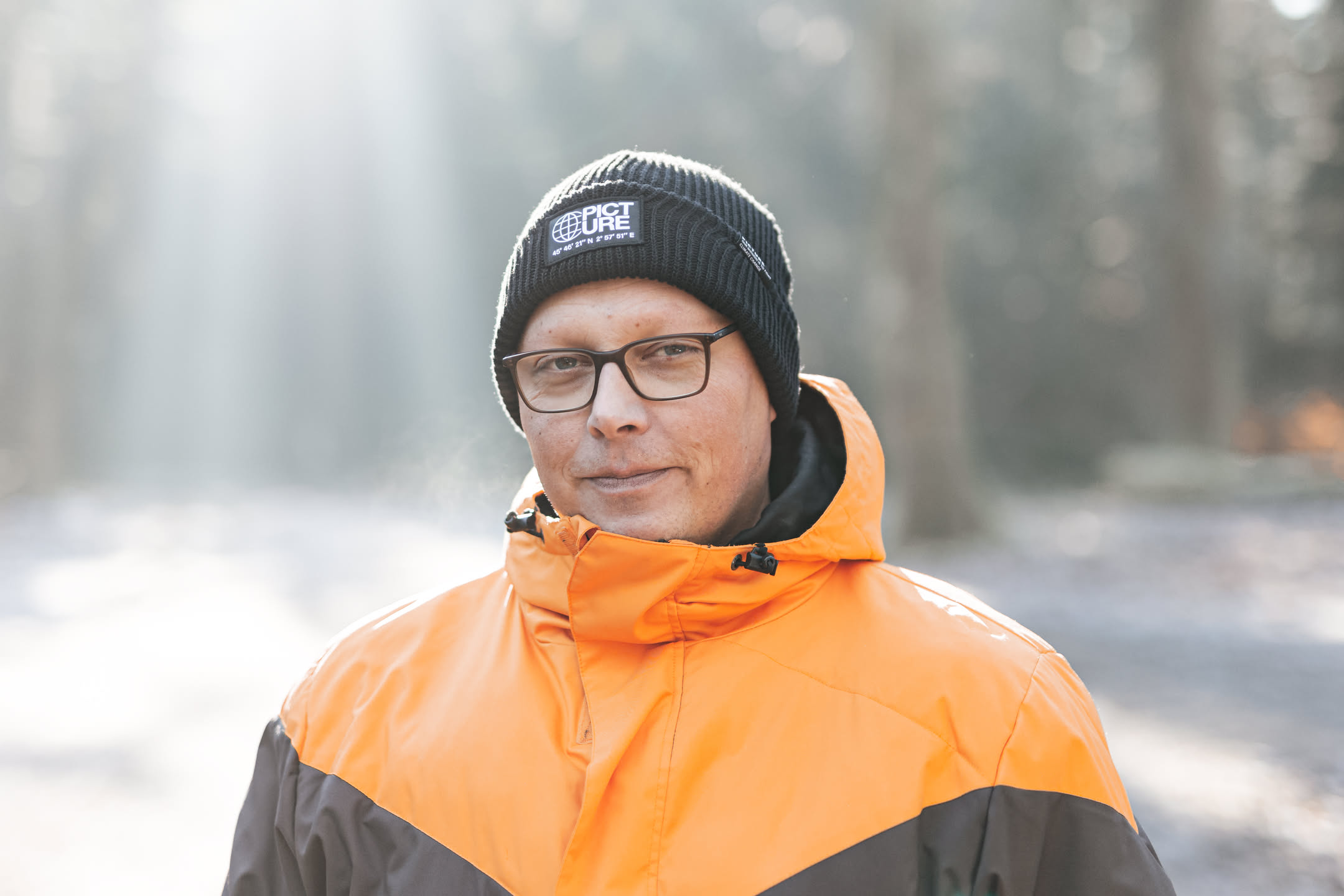 Winterporträt im Wald